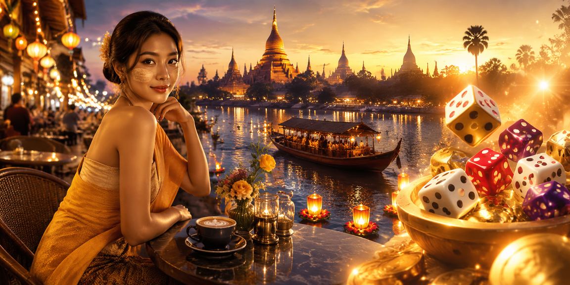 ဘုရားပေါ်မှာ ဖဲဆော့နေသော လူများ